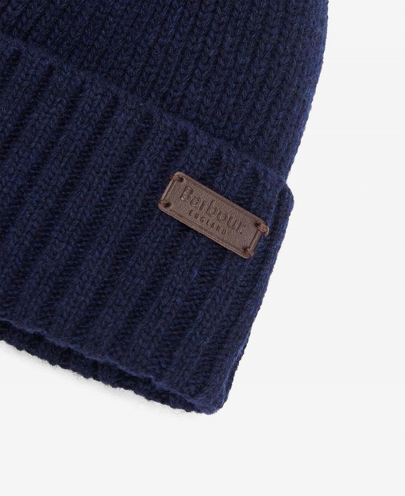 Chapeau Barbour Carlton Beanie Homme Bleu | France_BAR92747