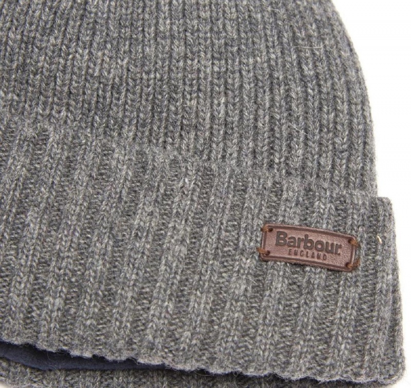 Chapeau Barbour Carlton Beanie Homme Grise | France_BAR84788