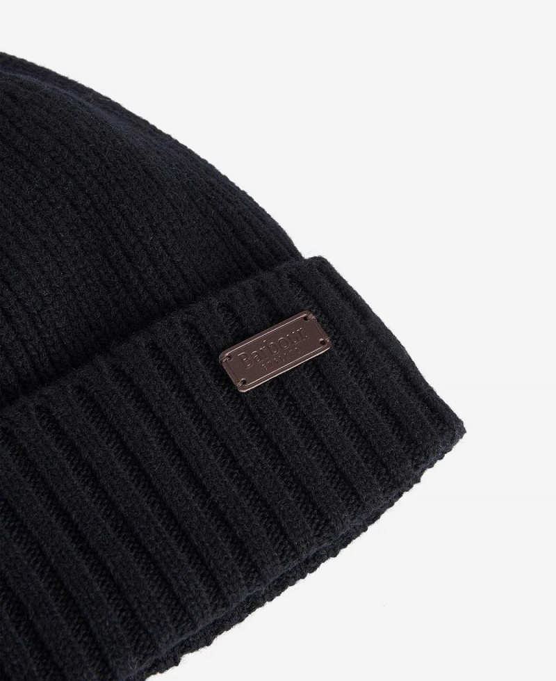 Chapeau Barbour Carlton Beanie Homme Noir | France_BAR17319