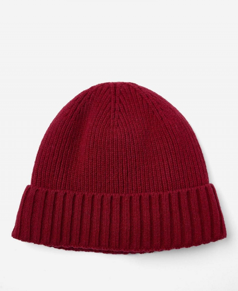 Chapeau Barbour Carlton Beanie Homme Rouge | France_BAR67122