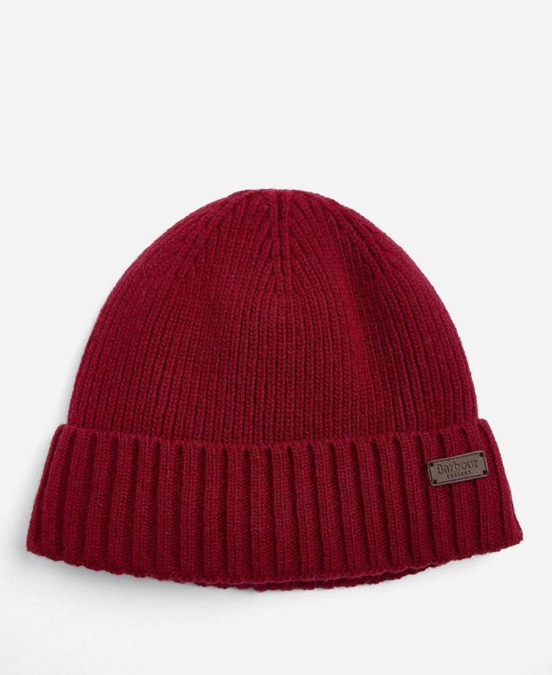 Chapeau Barbour Carlton Beanie Homme Rouge | France_BAR67122