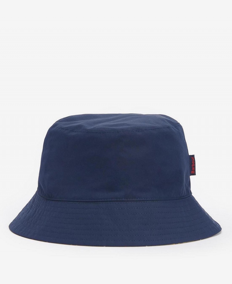 Chapeau Barbour Hutton Reversible Homme Bleu Marine | France_BAR11722