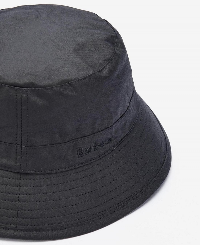 Chapeau Barbour Wax Sports Homme Noir | France_BAR76886