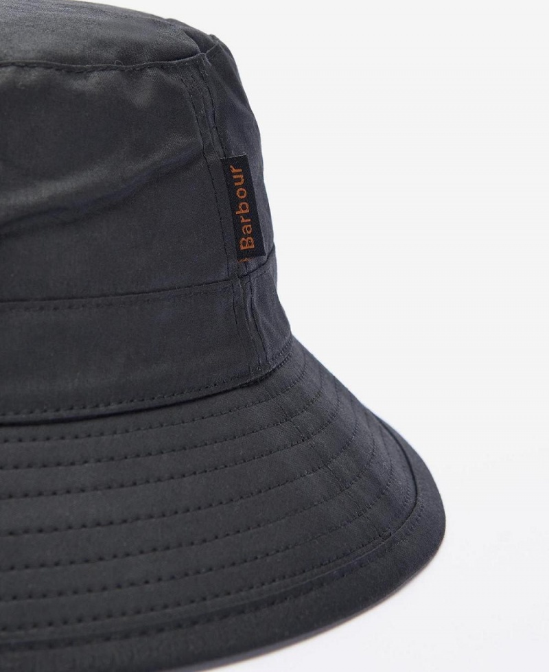 Chapeau Barbour Wax Sports Homme Noir | France_BAR76886