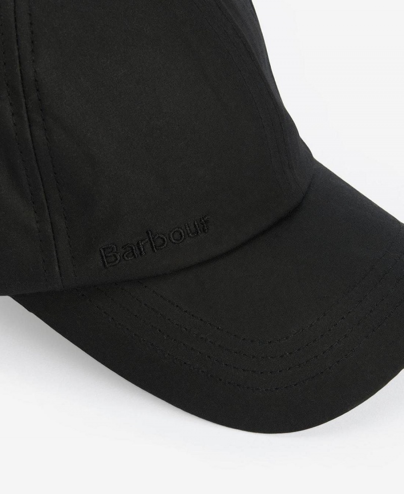 Chapeau Barbour Wax Sports Homme Noir | France_BAR36661