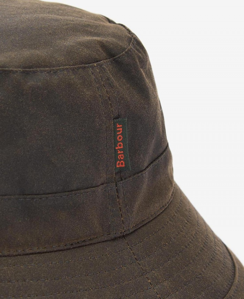 Chapeau Barbour Wax Sports Homme Vert Olive | France_BAR78777