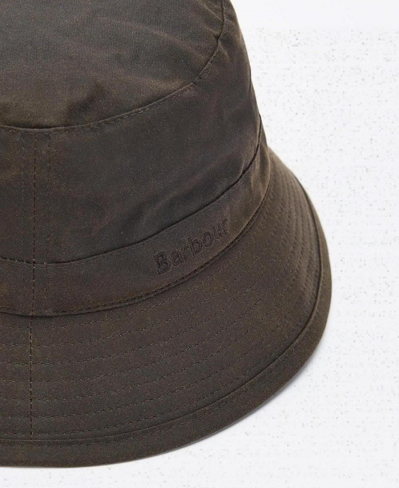 Chapeau Barbour Wax Sports Homme Vert Olive | France_BAR78777