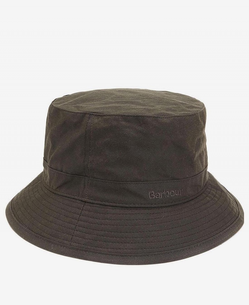 Chapeau Barbour Wax Sports Homme Vert Olive | France_BAR78777