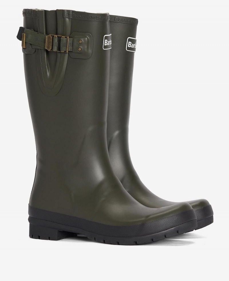 Chaussure Barbour Cirrus Wellingtons Homme Vert Olive | France_BAR73521