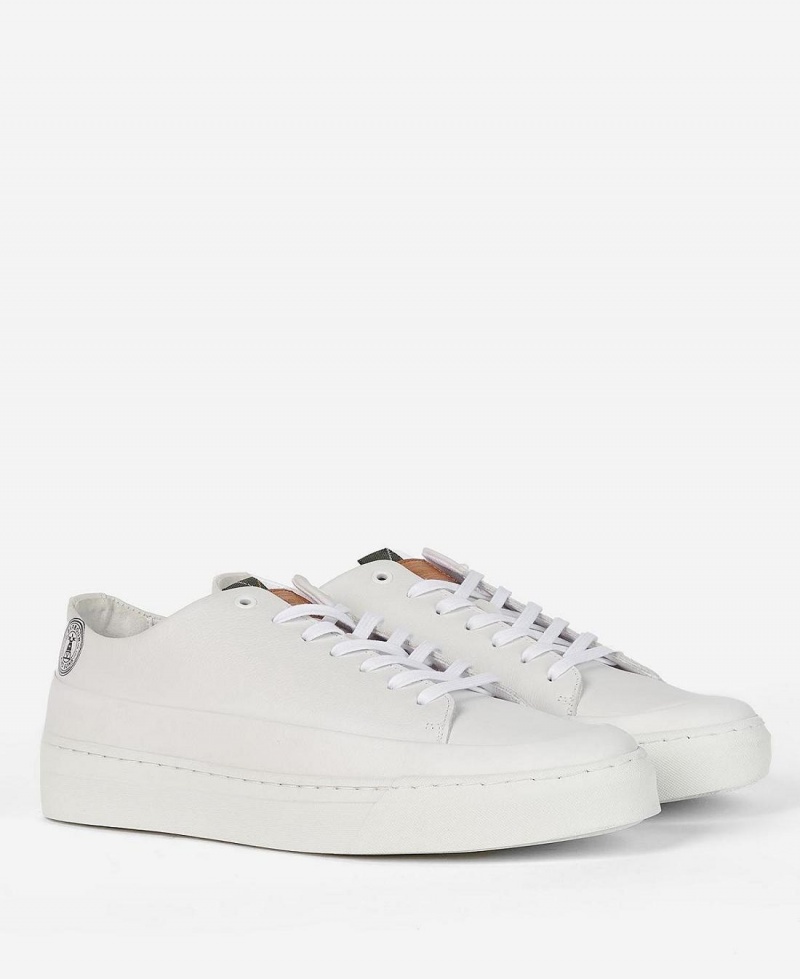 Chaussure Barbour Lago Trainers Homme Blanche | France_BAR80993