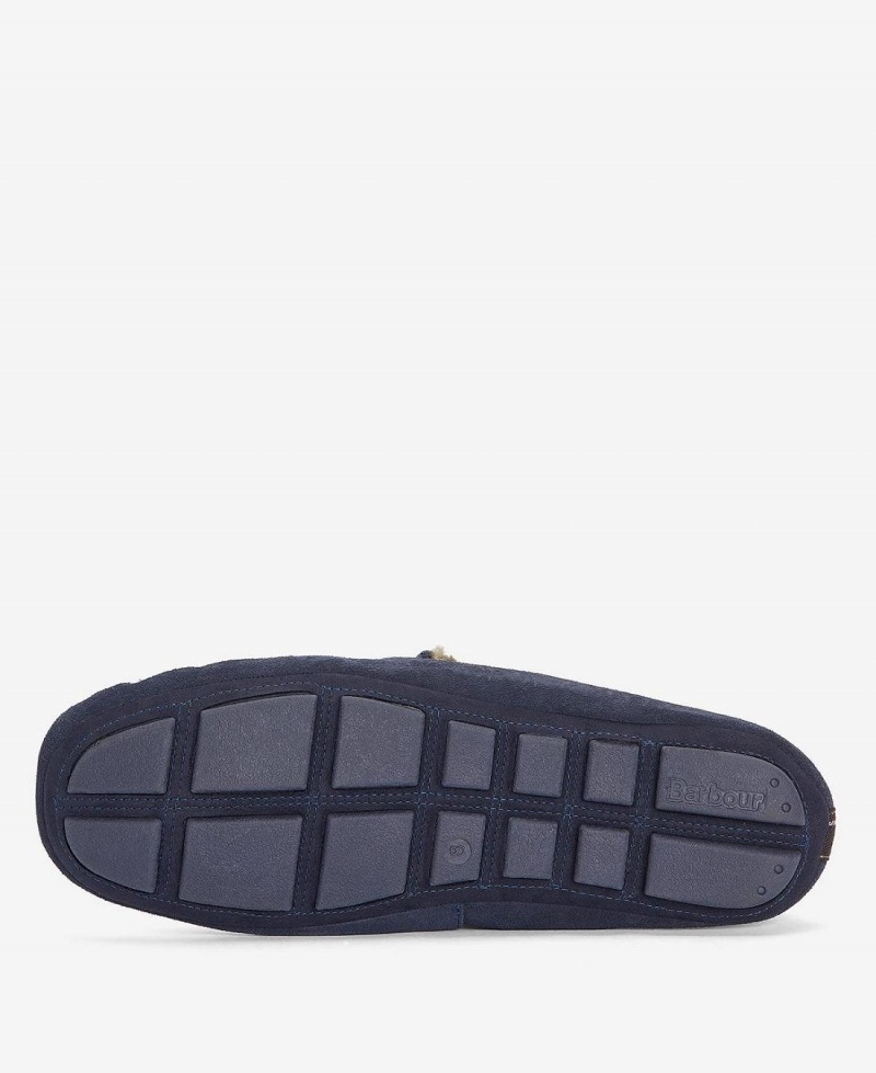 Chaussure Barbour Monty Slippers Homme Bleu Marine | France_BAR21352