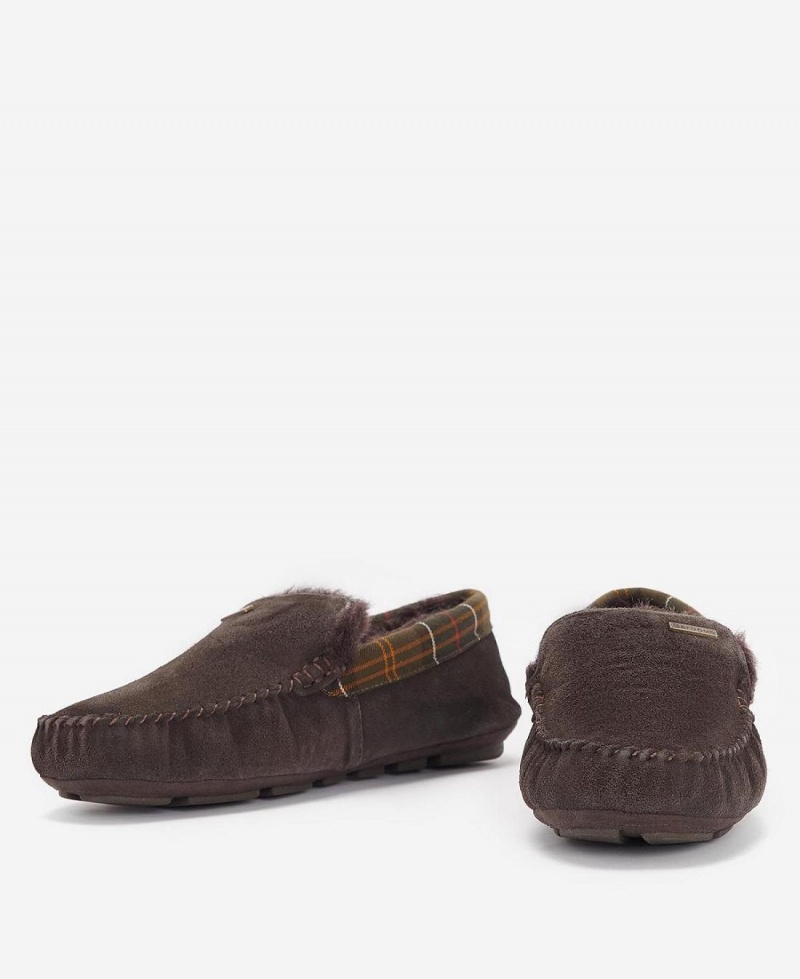 Chaussure Barbour Monty Slippers Homme Marron | France_BAR89934