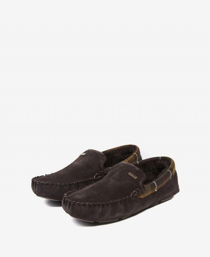 Chaussure Barbour Monty Slippers Homme Marron | France_BAR89934