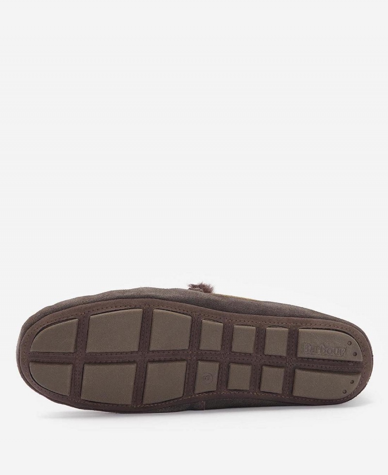 Chaussure Barbour Monty Slippers Homme Marron | France_BAR89934