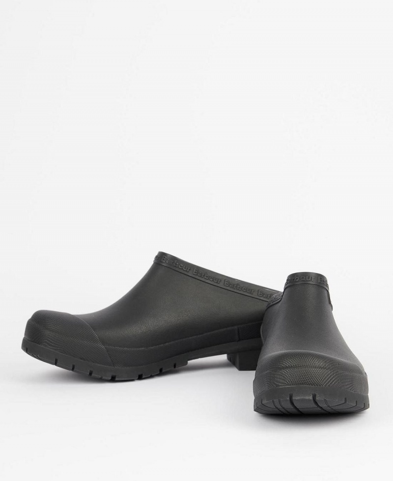 Chaussure Barbour Quinn Clogs Homme Noir | France_BAR29607