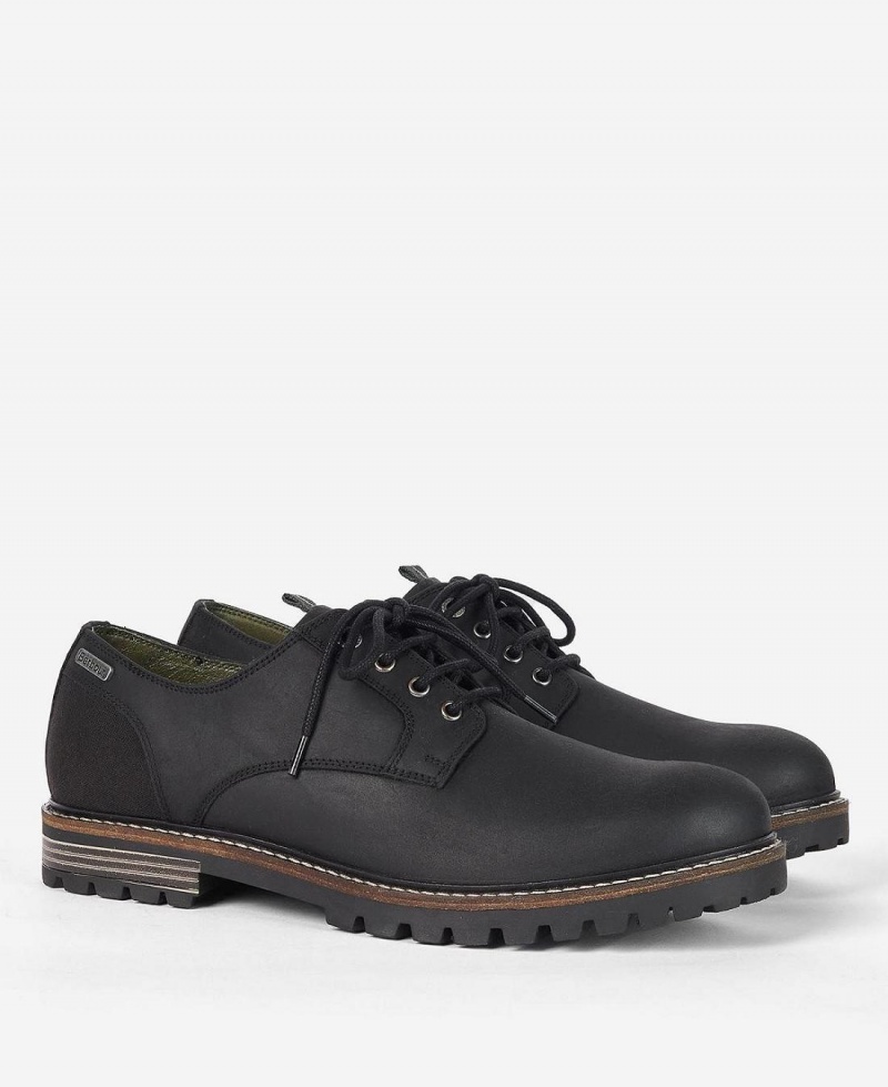 Chaussure Barbour Sandstone Derby Shoes Homme Noir | France_BAR57508