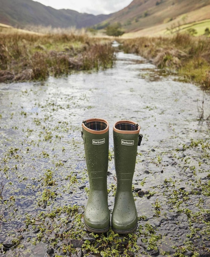 Chaussure Barbour Tempest Wellingtons Homme Vert Olive | France_BAR21522