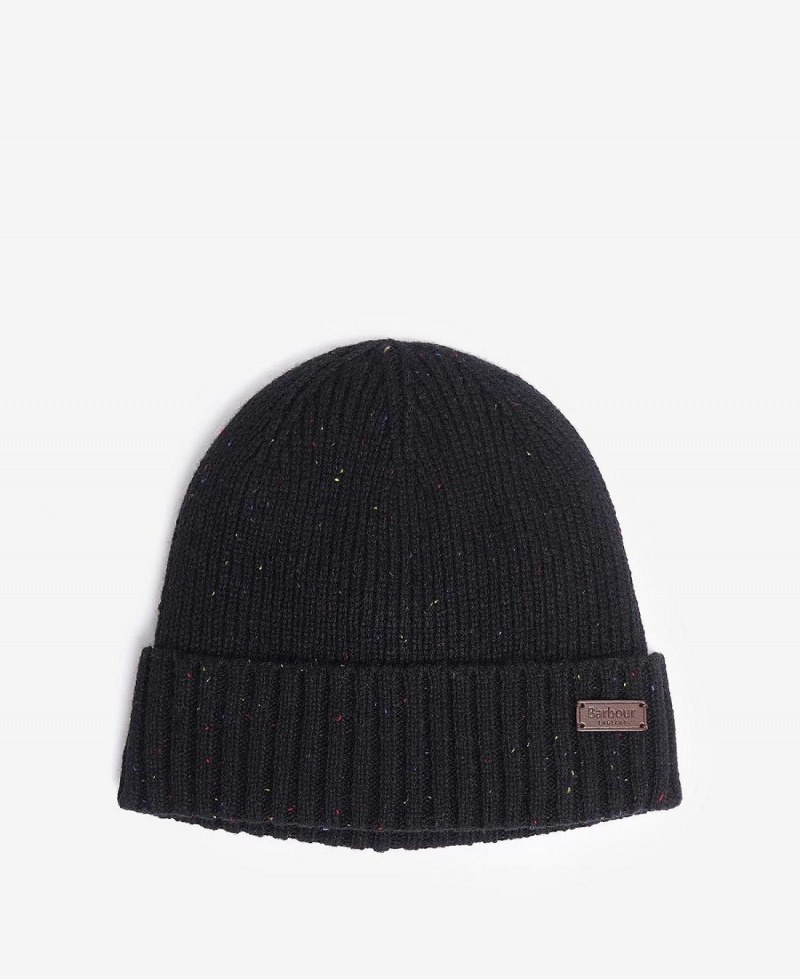 Echarpes Barbour Carlton Fleck Beanie & Gift Set Homme Noir | France_BAR49105