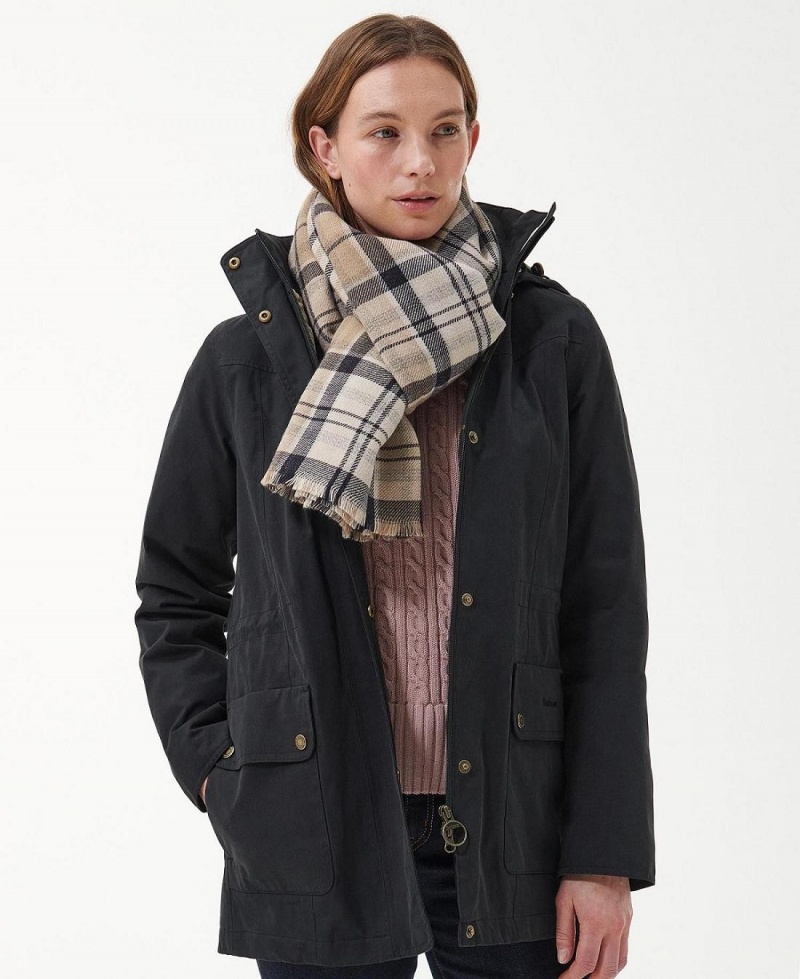 Echarpes Barbour Montieth Reversible Tartan Femme Beige | France_BAR47960