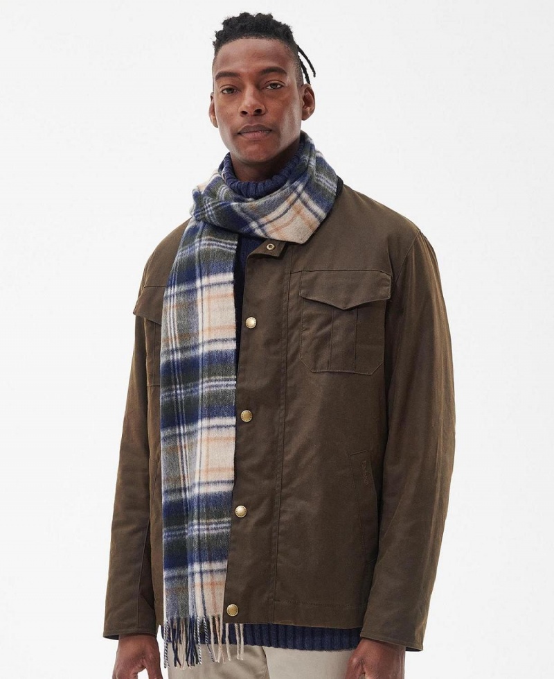 Echarpes Barbour New Check Tartan Homme Beige | France_BAR30587