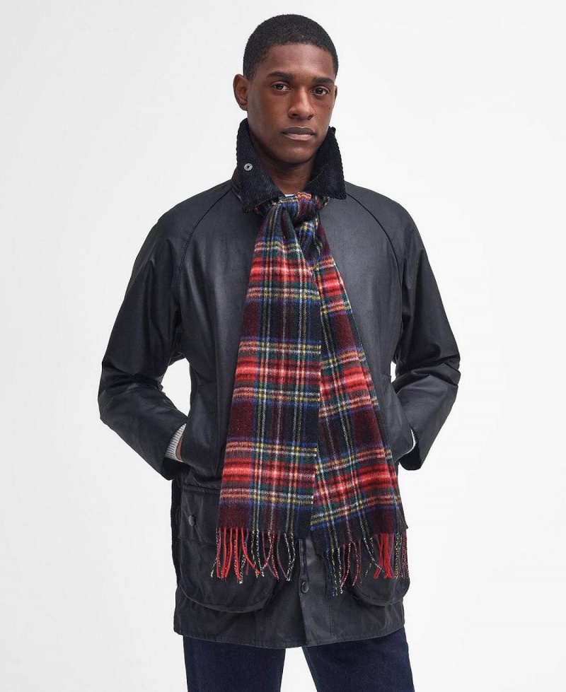 Echarpes Barbour New Check Tartan Homme Noir | France_BAR30253