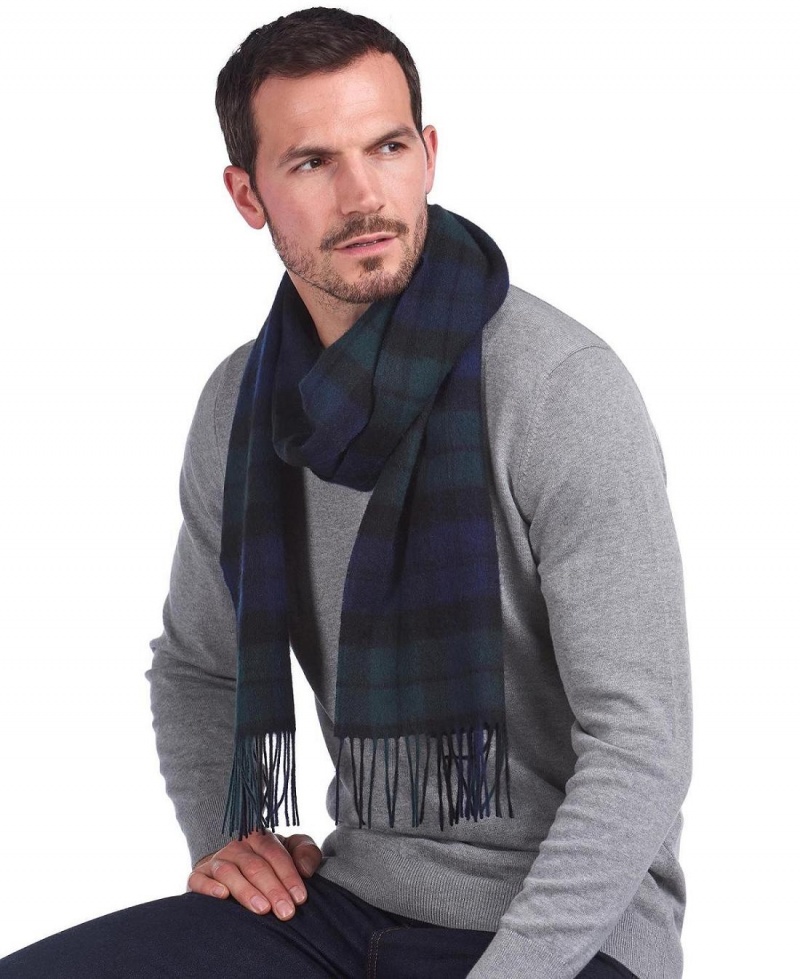 Echarpes Barbour New Check Tartan Homme Noir | France_BAR53947