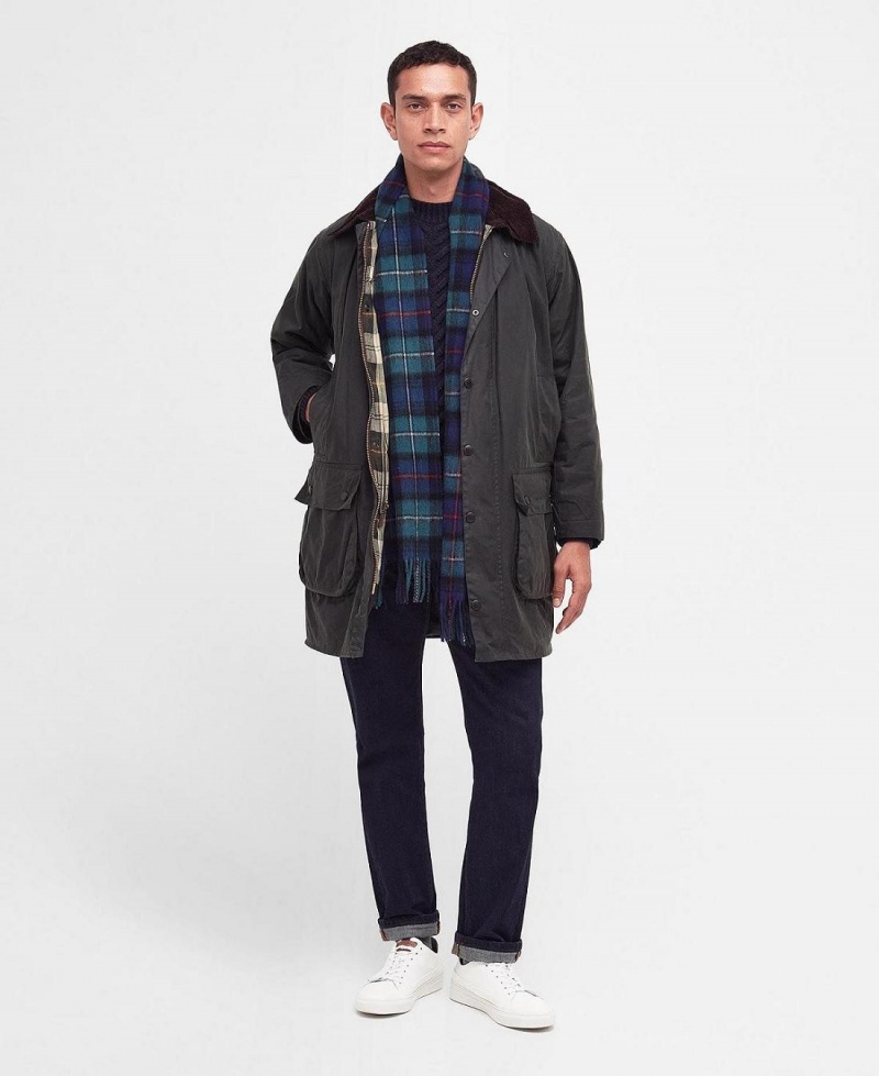 Echarpes Barbour New Check Tartan Homme Vert | France_BAR42366