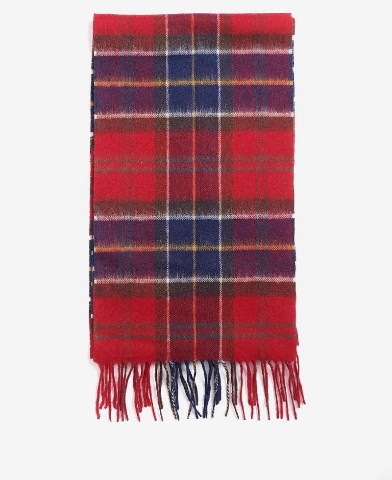 Echarpes Barbour Tartan Homme Rouge | France_BAR81575