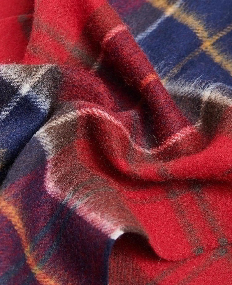 Echarpes Barbour Tartan Homme Rouge | France_BAR81575