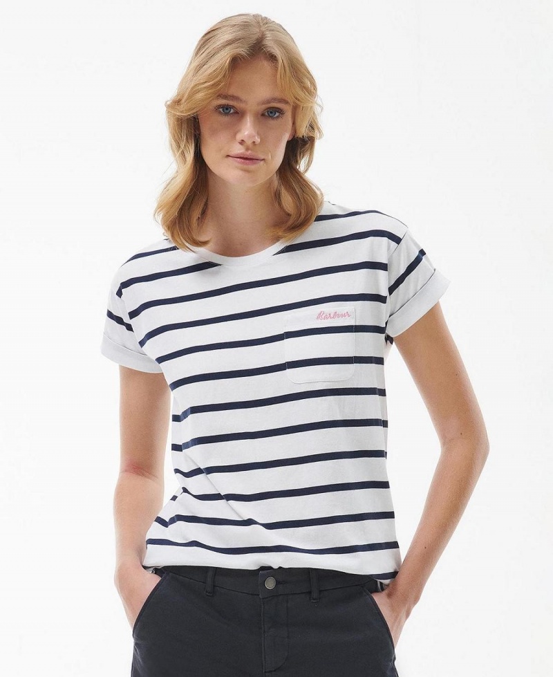 Hauts Barbour Barbour Otterburn Stripe T-Shirt Femme Stripes | France_BAR92312