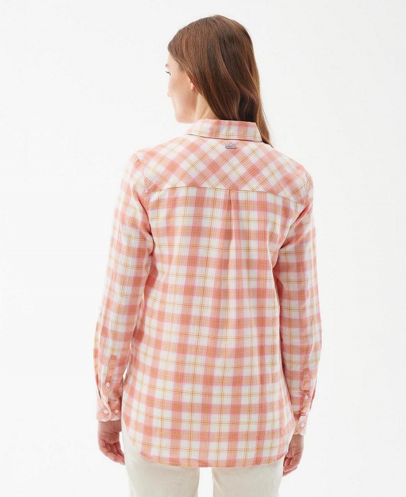 Hauts Barbour Barbour Shoreline Shirt Femme Rose | France_BAR10342