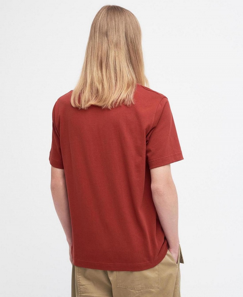 Hauts Barbour Barbour x Maison Kitsuné Beaufort Fox T-Shirt Homme Rouge | France_BAR22115