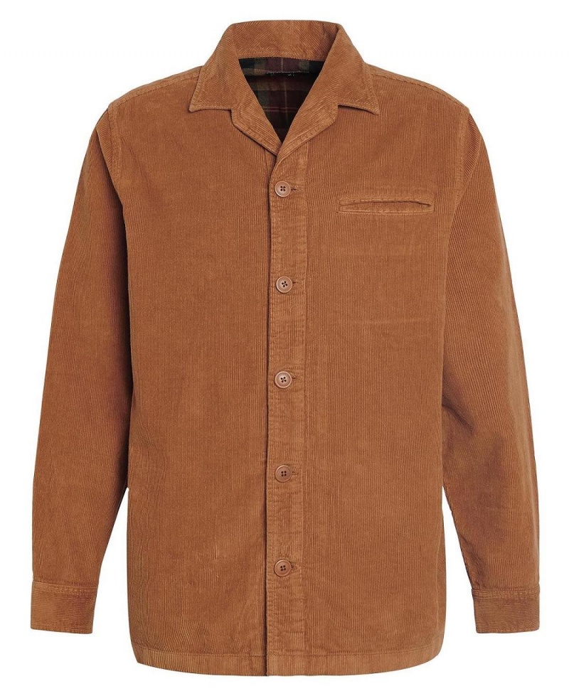 Hauts Barbour Casswell Overshirt Homme Orange | France_BAR47549