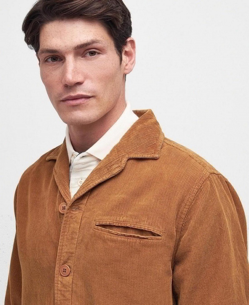 Hauts Barbour Casswell Overshirt Homme Orange | France_BAR47549