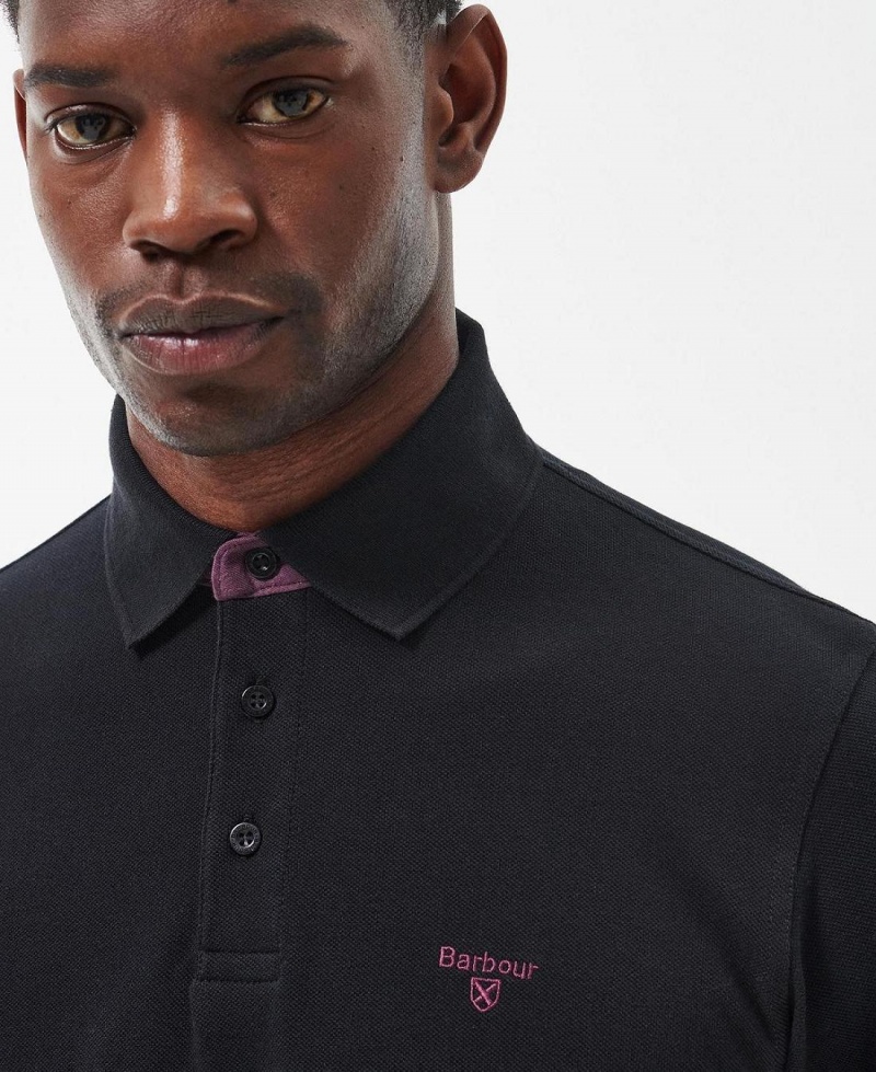 Hauts Barbour Conforth Polo Shirt Homme Noir | France_BAR91408