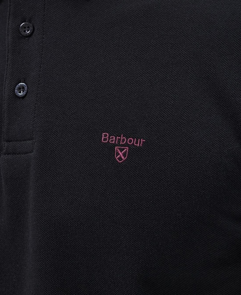 Hauts Barbour Conforth Polo Shirt Homme Noir | France_BAR91408