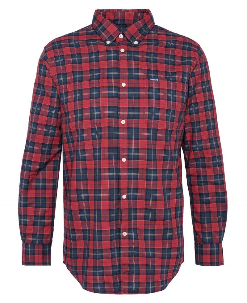 Hauts Barbour Dragon Tartan Shirt Homme Rouge | France_BAR13463