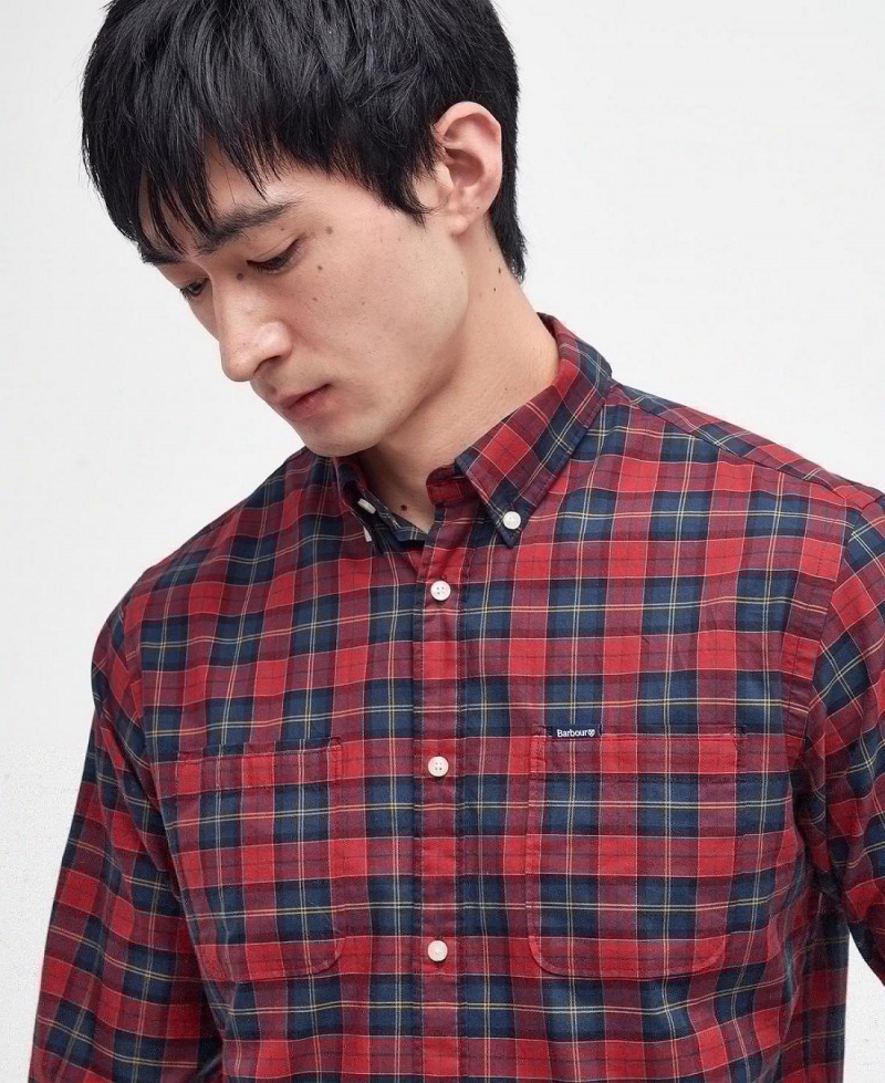 Hauts Barbour Dragon Tartan Shirt Homme Rouge | France_BAR13463