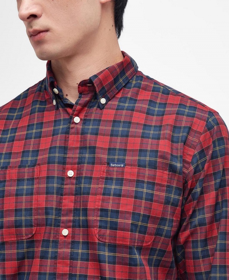 Hauts Barbour Dragon Tartan Shirt Homme Rouge | France_BAR13463