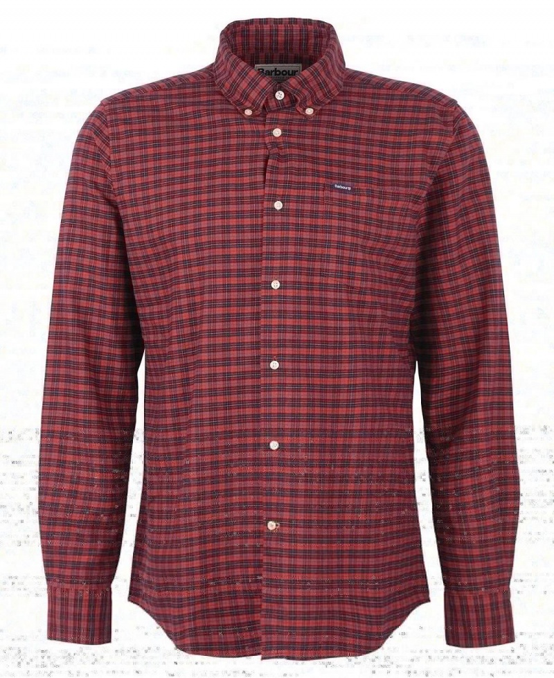 Hauts Barbour Emmerson Tailored Shirt Homme Rouge | France_BAR28051