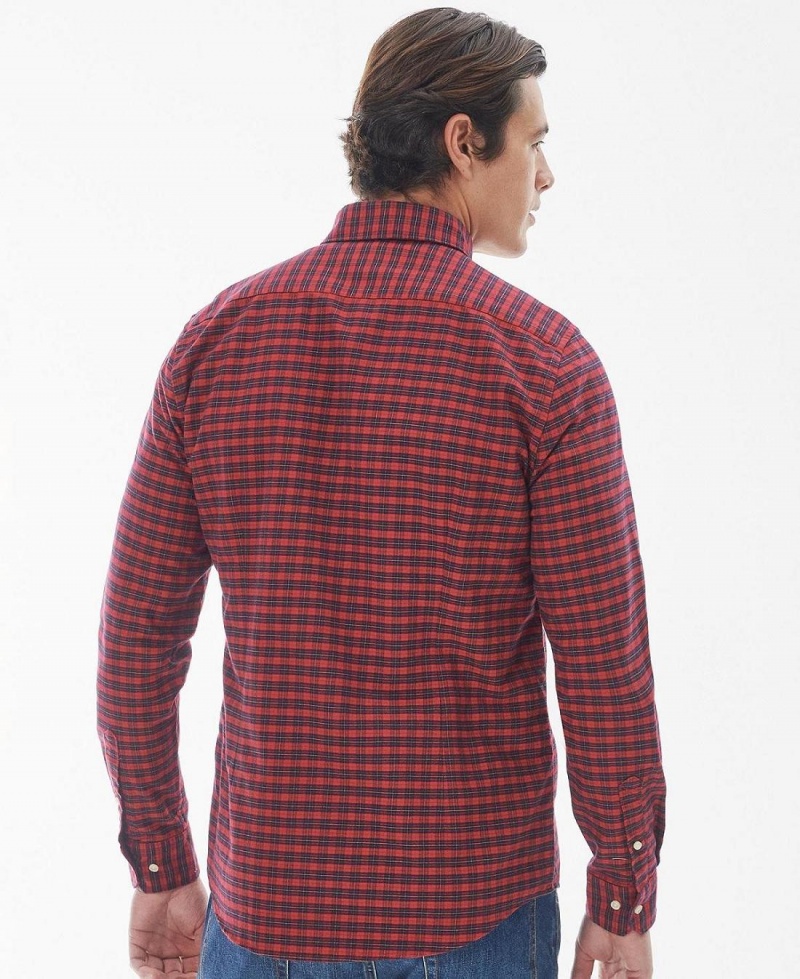 Hauts Barbour Emmerson Tailored Shirt Homme Rouge | France_BAR28051