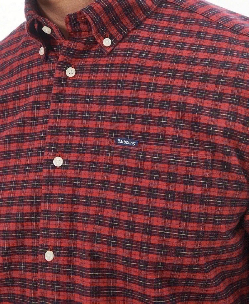 Hauts Barbour Emmerson Tailored Shirt Homme Rouge | France_BAR28051