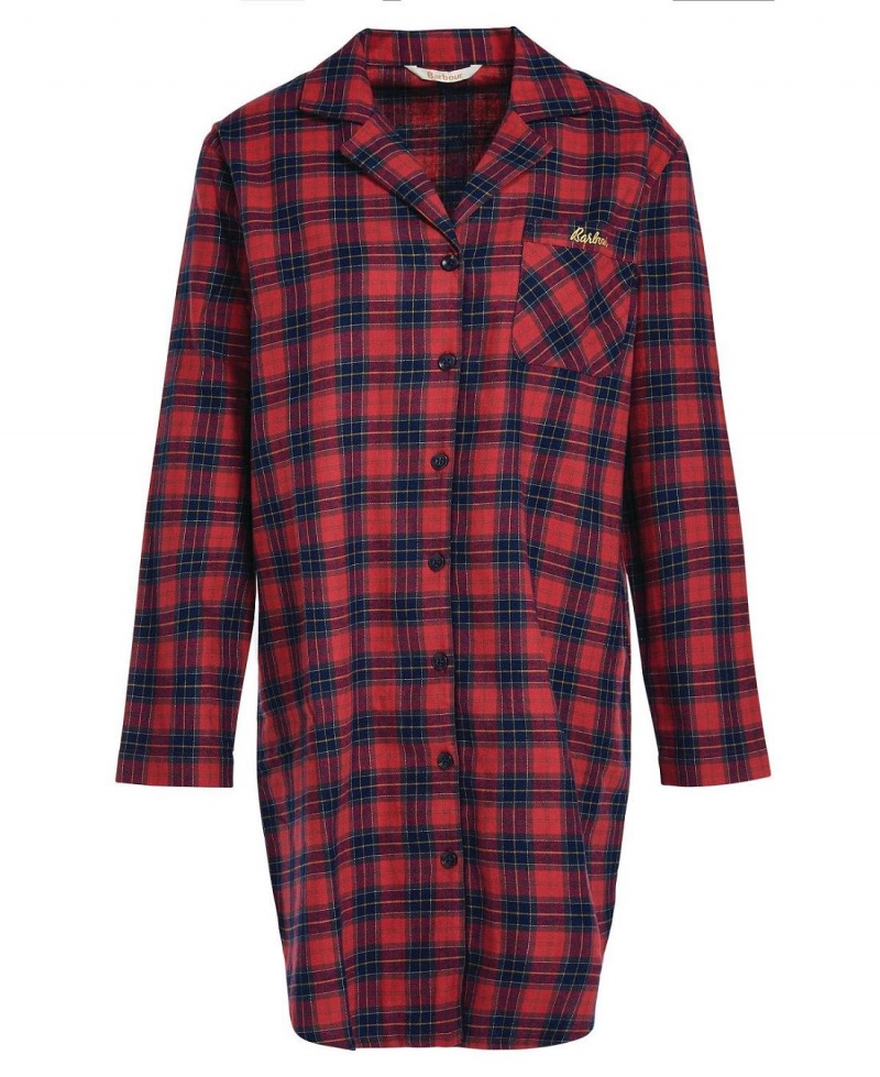 Hauts Barbour Etta Nightshirt Femme Rouge | France_BAR29046