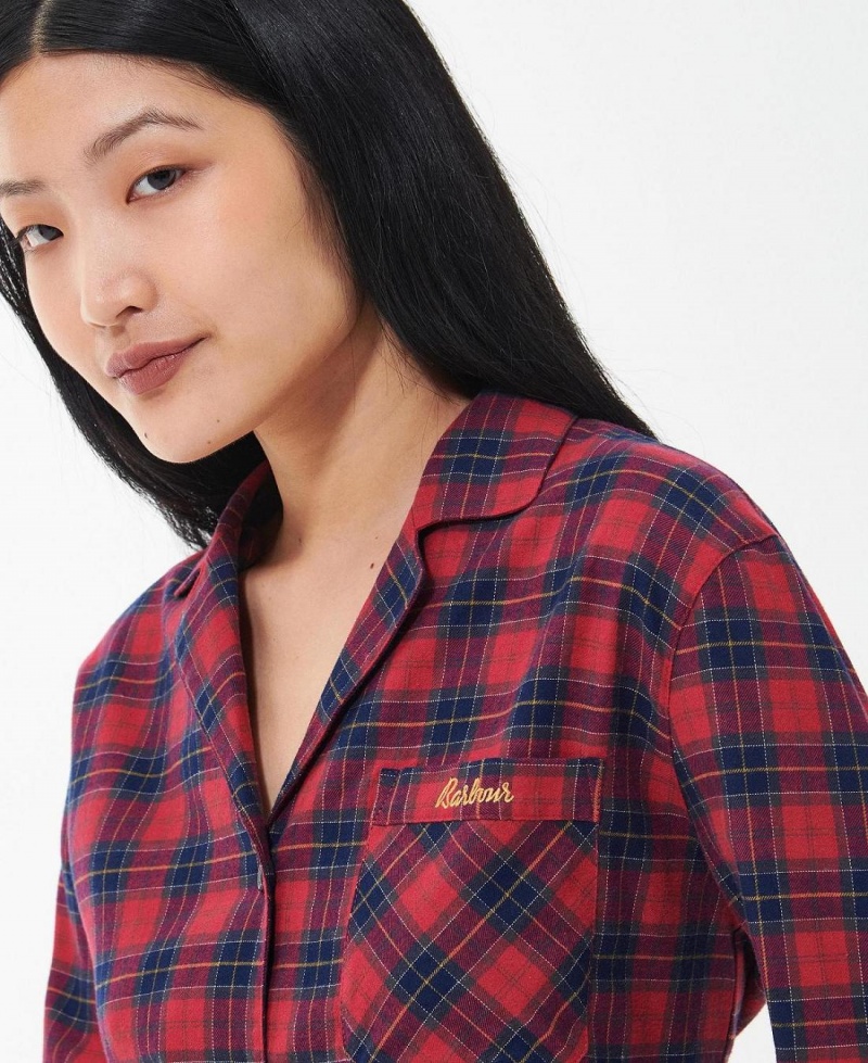 Hauts Barbour Etta Nightshirt Femme Rouge | France_BAR29046