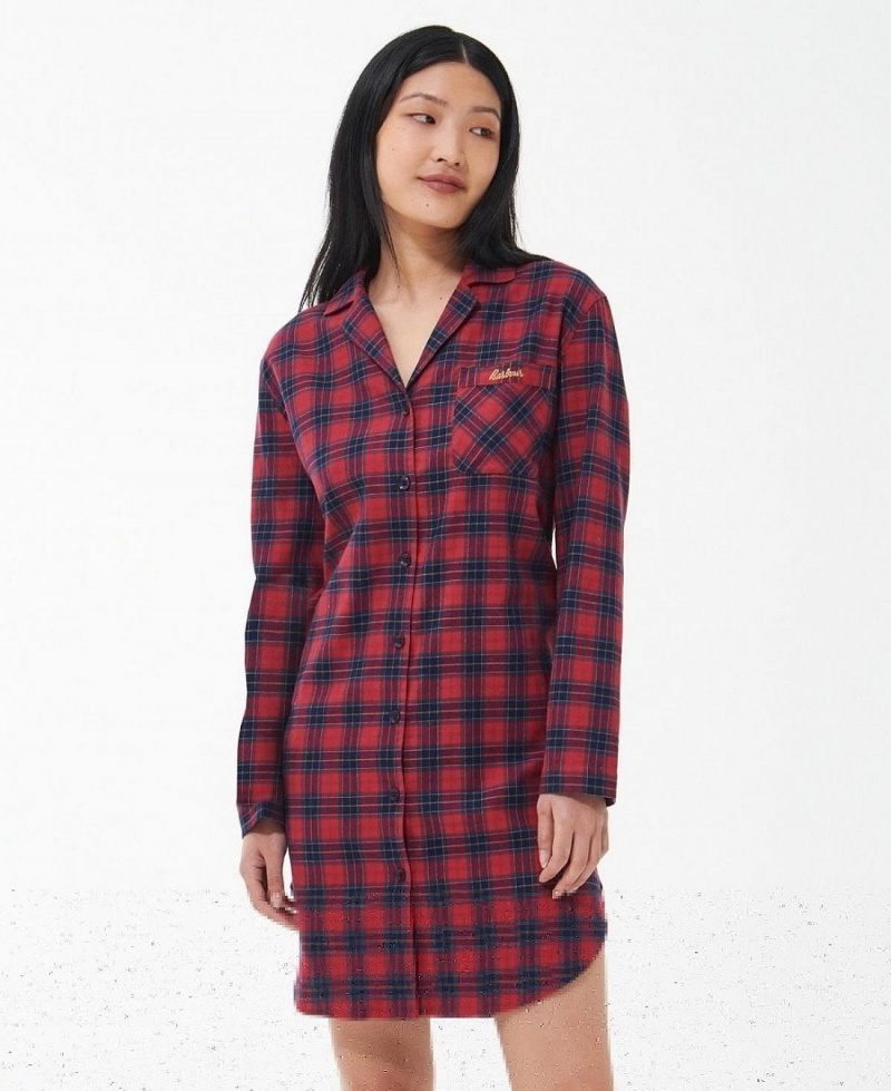 Hauts Barbour Etta Nightshirt Femme Rouge | France_BAR29046