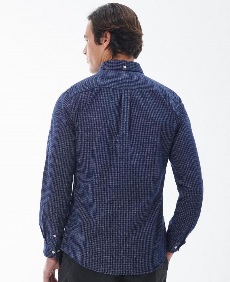 Hauts Barbour Geston Tailored Shirt Homme Bleu Marine | France_BAR94536