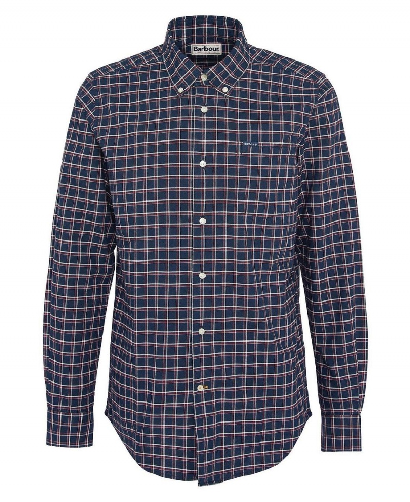 Hauts Barbour Harthorpe Tailored Shirt Homme Bleu Marine | France_BAR54215