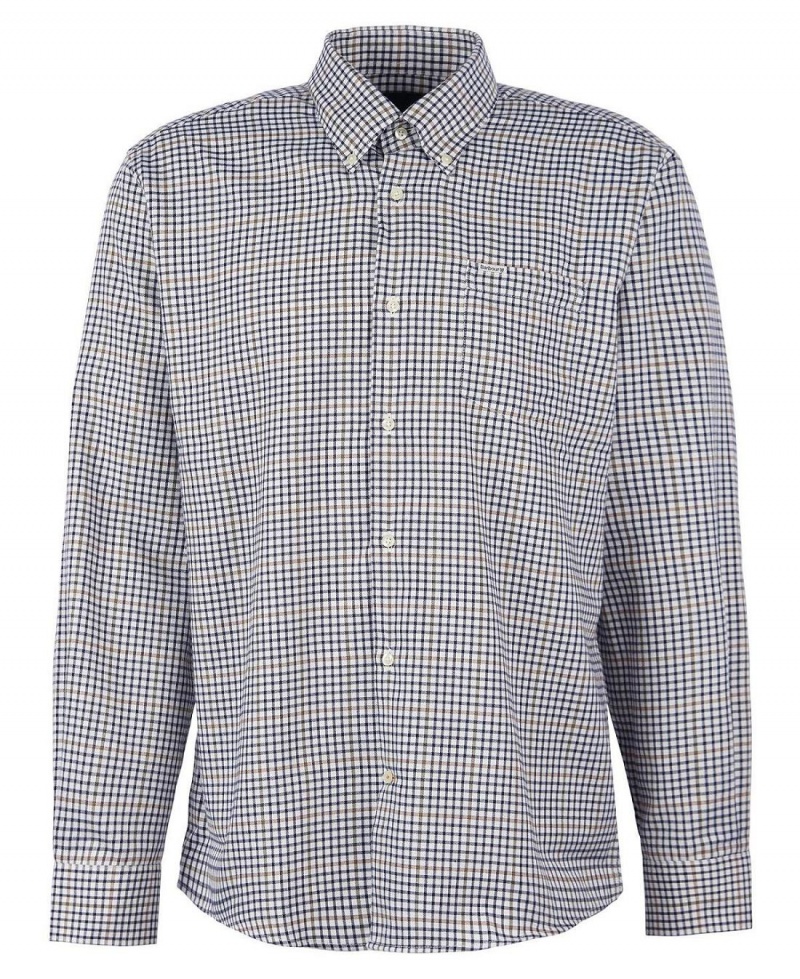 Hauts Barbour Henderson Thermo Weave Shirt Homme Blanche | France_BAR94707