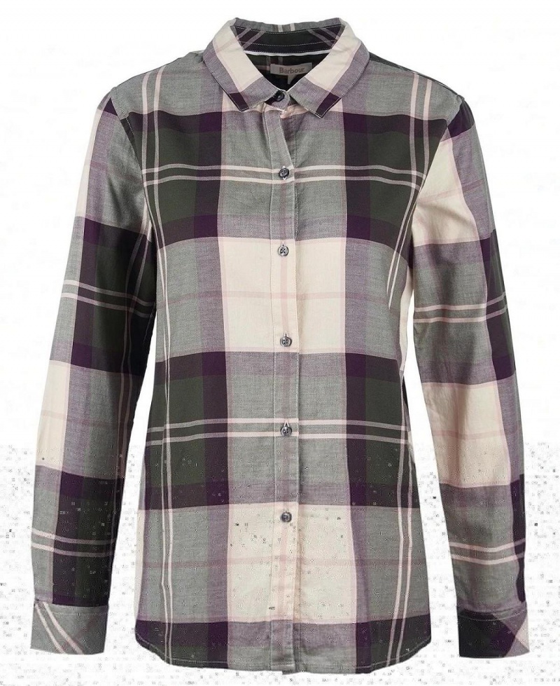 Hauts Barbour Moorland Shirt Femme Vert | France_BAR28631