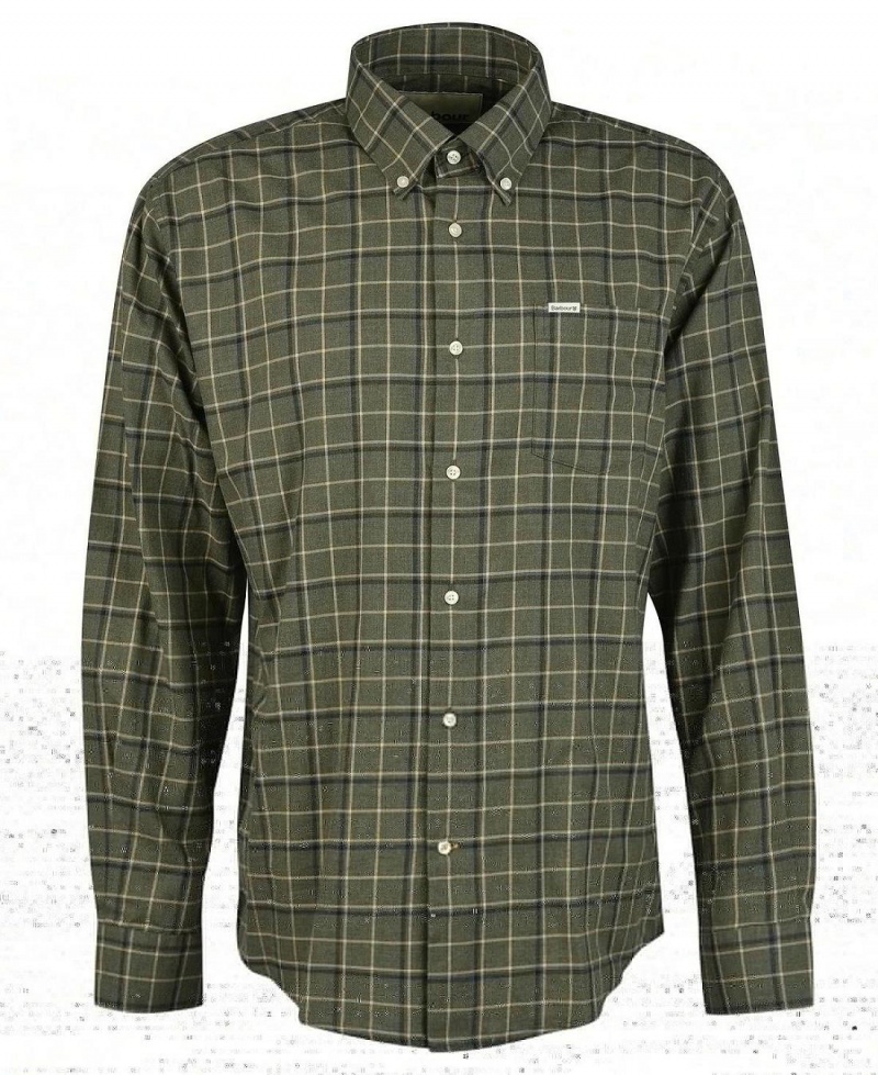 Hauts Barbour Pelton Shirt Homme Vert | France_BAR94131